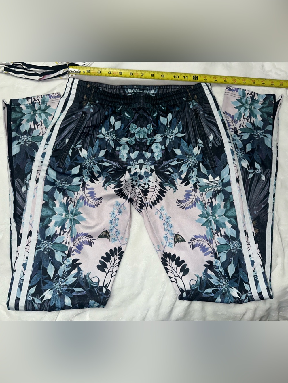Adidas Black Floral Track Pants